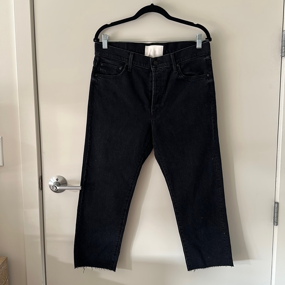 MOTHER Denim Scrapper Cuff Ankle Fray in Who’s Sorry Now